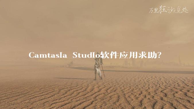 Camtasia Studio软件应用求助？