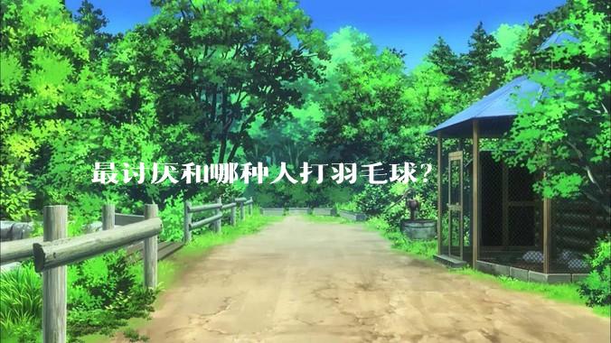 最讨厌和哪种人打羽毛球？